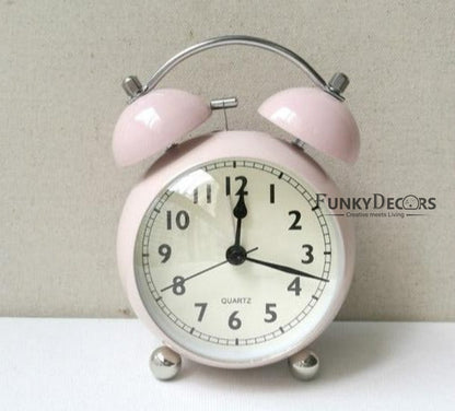 Cream Royal Retro Style Alarm Kids Room Table Clock-Funkydecors Clocks