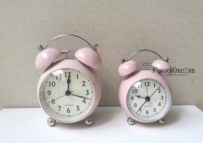 Cream Royal Retro Style Alarm Kids Room Table Clock-Funkydecors Clocks