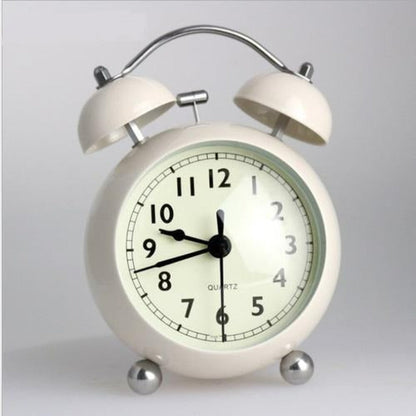 Cream Royal Retro Style Alarm Kids Room Table Clock-Funkydecors Small Clocks