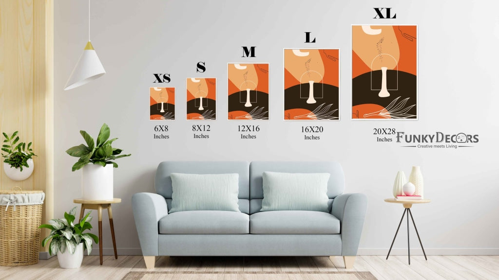 Creative Abstract Art Frame For Wall Decor- Funkydecors Posters Prints & Visual Artwork