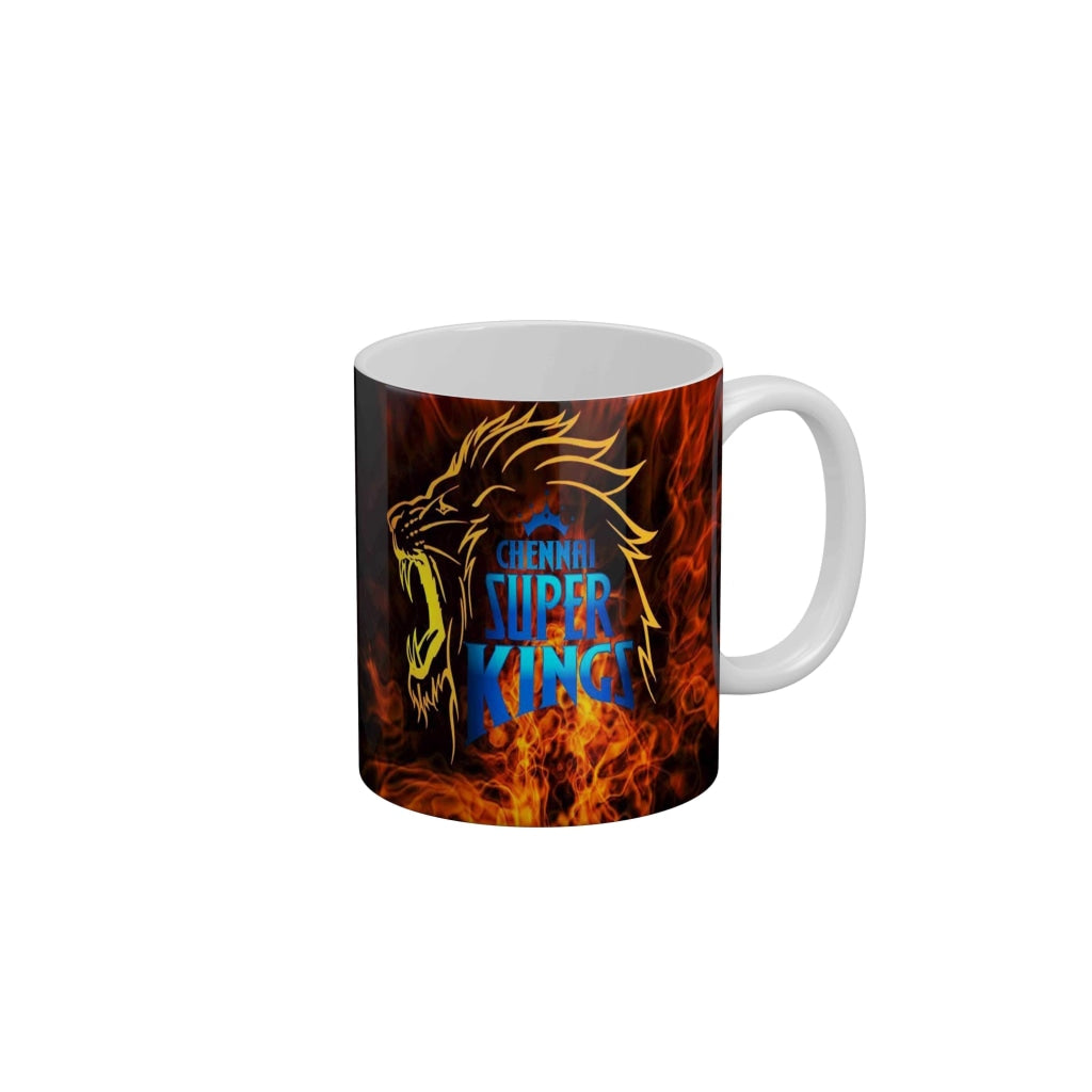 CSK Logo Coffee Ceramic Mug 350 ML-FunkyDecors IPL Mugs FunkyDecors