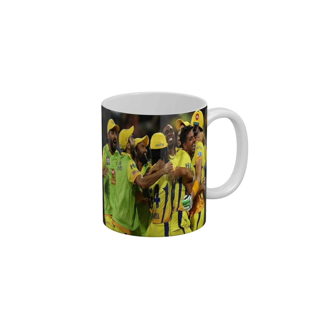 CSK Team Coffee Ceramic Mug 350 ML-FunkyDecors IPL Mugs FunkyDecors