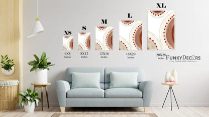 Curves -Geometric 3 Panels Art Frame For Wall Decor- Funkydecors Posters Prints & Visual Artwork