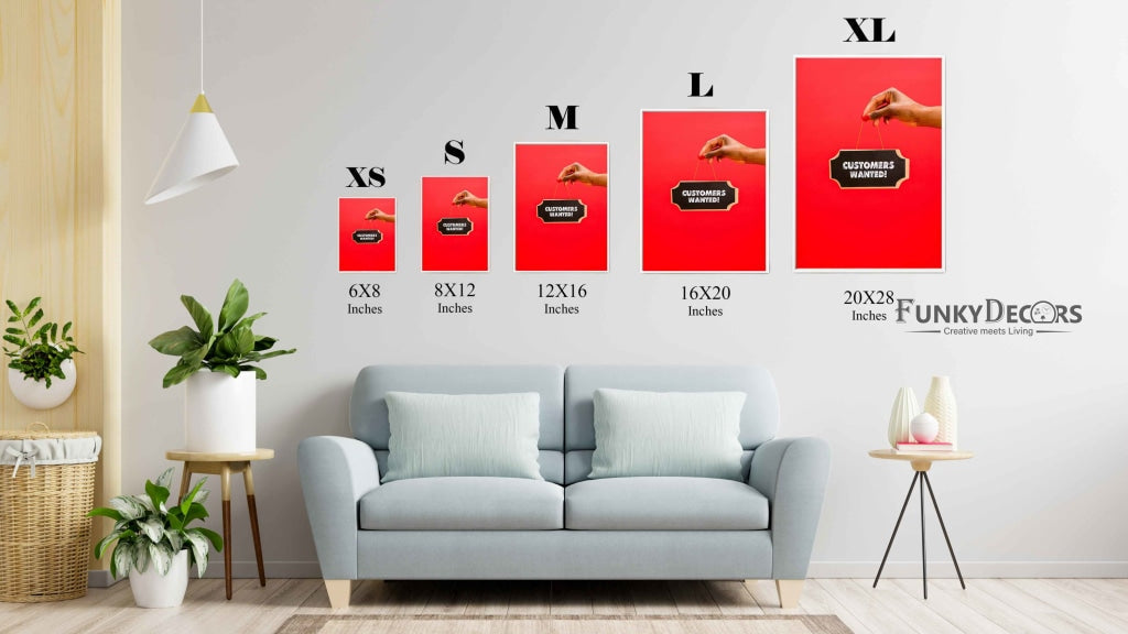 Customers Wanted - Business Art Frame For Wall Decor- Funkydecors Posters Prints &amp; Visual Artwork