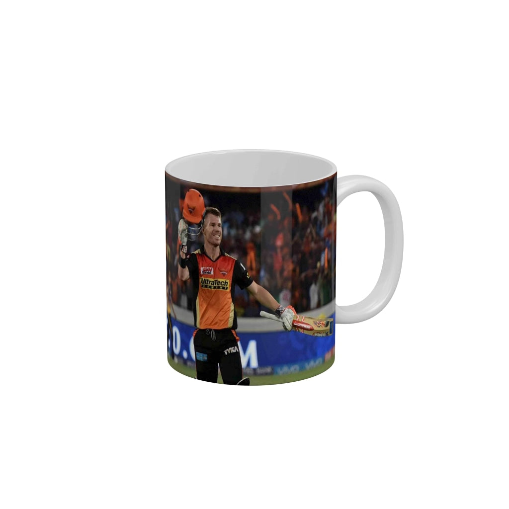 David Warner Sunrisers Hyderabad Coffee Ceramic Mug 350 ML-FunkyDecors IPL Mugs FunkyDecors