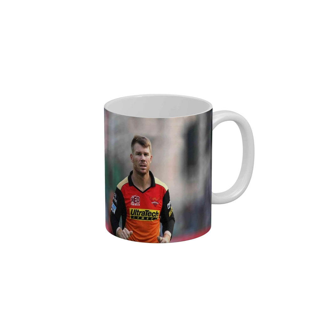 David Warner Sunrisers Hyderabad Coffee Ceramic Mug 350 ML-FunkyDecors IPL Mugs FunkyDecors