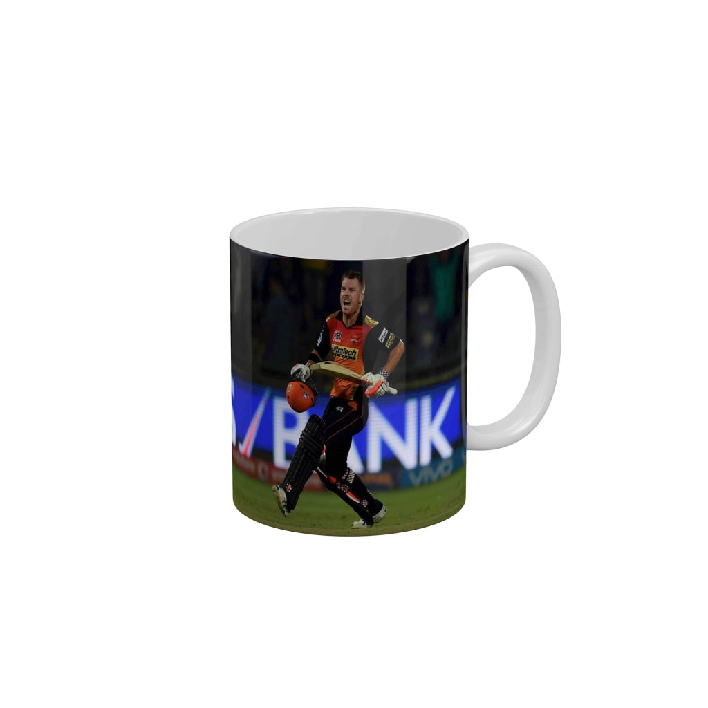 David Warner Sunrisers Hyderabad Coffee Ceramic Mug 350 ML-FunkyDecors IPL Mugs FunkyDecors