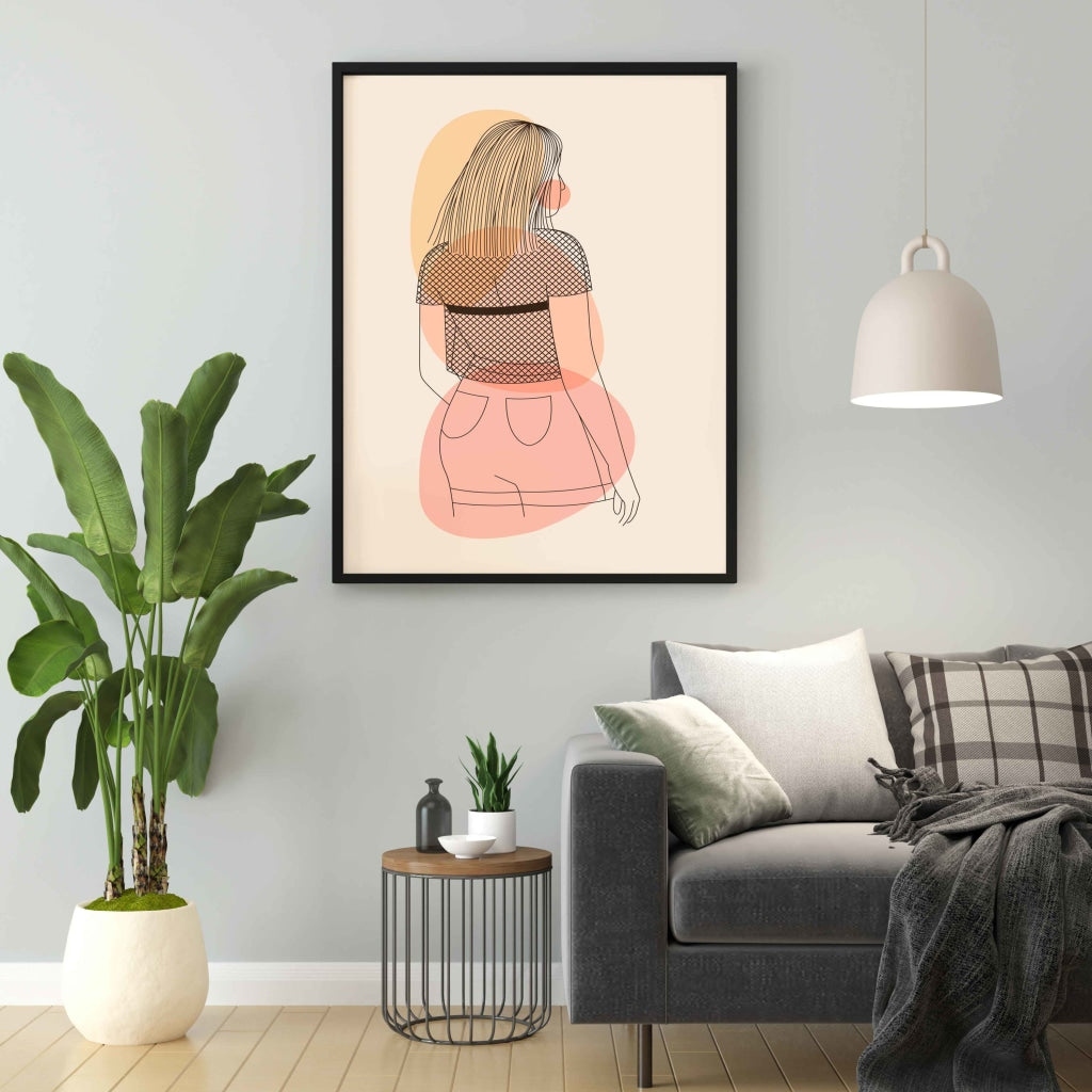 Day Dreamer Portrait Art Frame For Wall Decor- Funkydecors Xs / Black Posters Prints & Visual