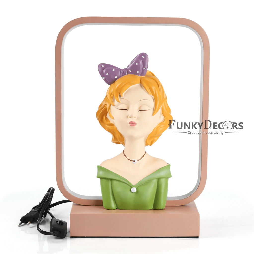 Decorative Girl Face Table Lamp For Christmas Anniversary Birthday Gift Home And Office Decor Lamps