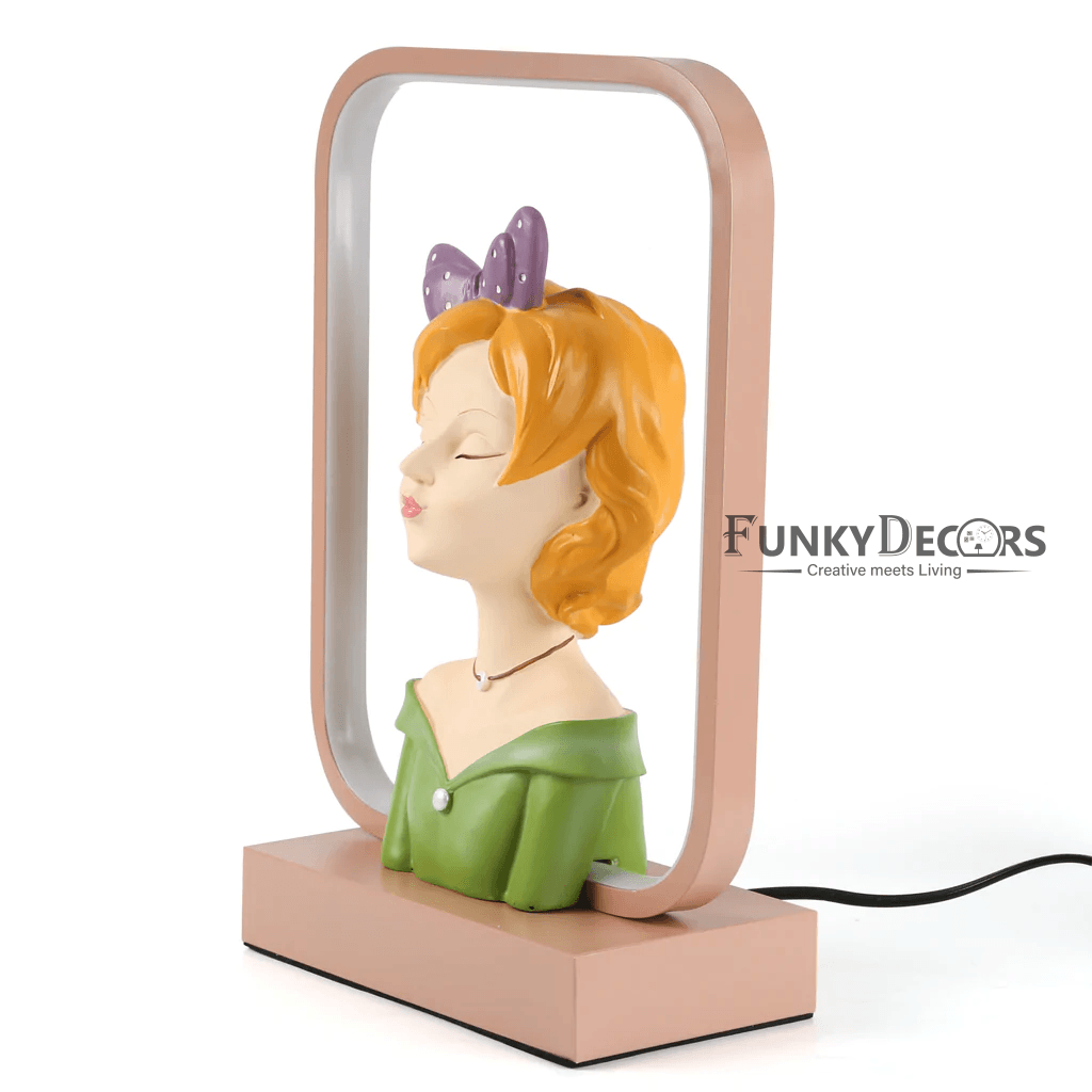 Decorative Girl Face Table Lamp For Christmas Anniversary Birthday Gift Home And Office Decor Lamps