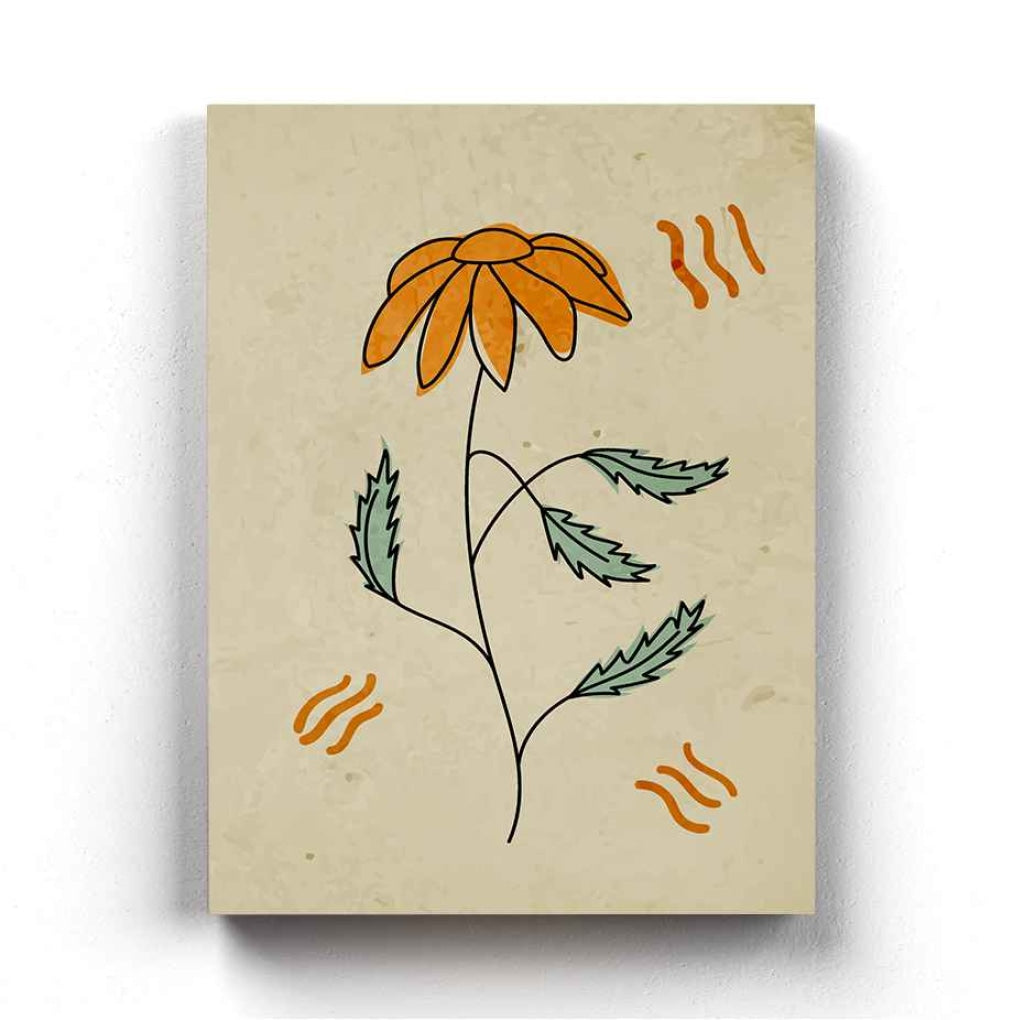 Delicate Floral Art Frame For Wall Decor- Funkydecors Xs / Canvas Posters Prints & Visual Artwork