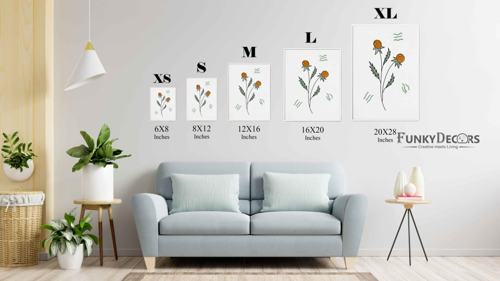 Delicate Floral Bud Art Frame For Wall Decor- Funkydecors Posters Prints & Visual Artwork