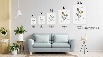 Delicate Floral Bud Art Frame For Wall Decor- Funkydecors Posters Prints & Visual Artwork