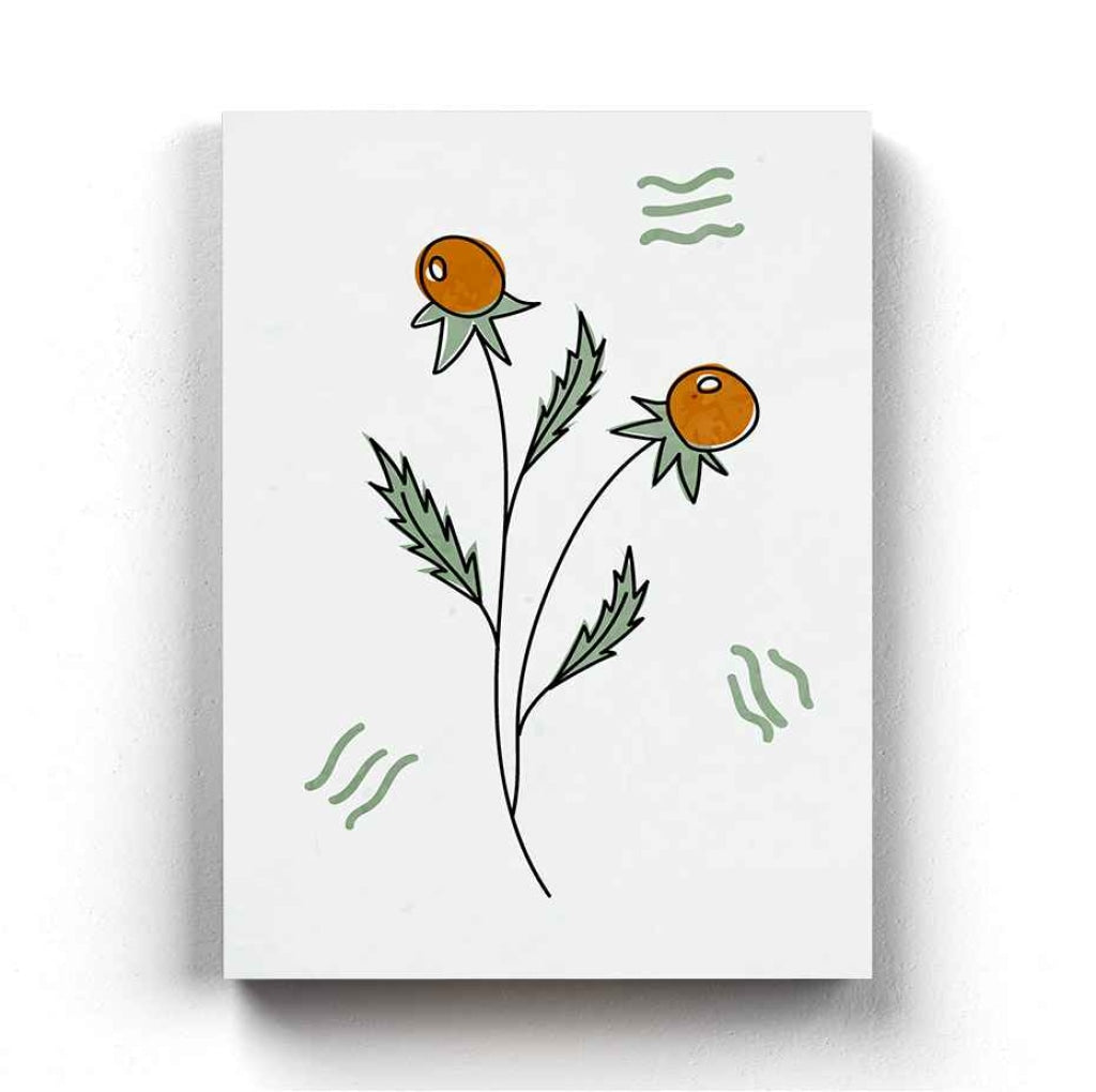 Delicate Floral Bud Art Frame For Wall Decor- Funkydecors Xs / Canvas Posters Prints &amp; Visual