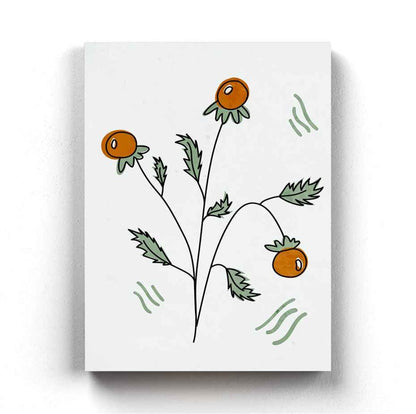 Delicate Floral Bud Art Frame For Wall Decor- Funkydecors Xs / Canvas Posters Prints & Visual