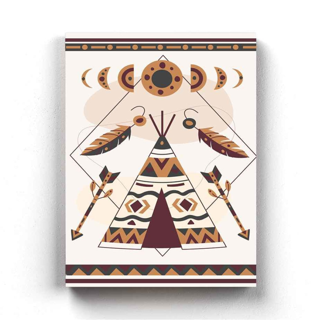 Demon Art -Tribal Frame For Wall Decor- Funkydecors Xs / Canvas Posters Prints &amp; Visual Artwork