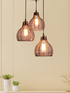 Designer Cluster Metal Hanging Lights Set Of 3- Funkytradition