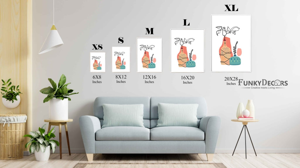 Doddle Abstract Art Frame For Wall Decor- Funkydecors Posters Prints & Visual Artwork