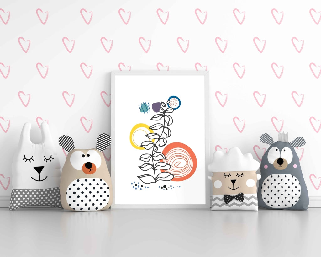 Doddle Line Art Frame For Wall Decor- Funkydecors Xs / White Posters Prints &amp; Visual Artwork
