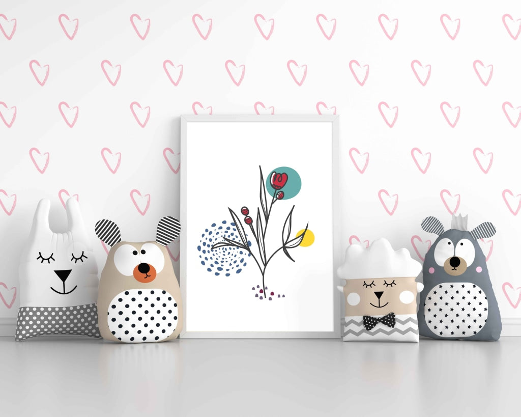 Doddle Line Art Frame For Wall Decor- Funkydecors Xs / White Posters Prints &amp; Visual Artwork