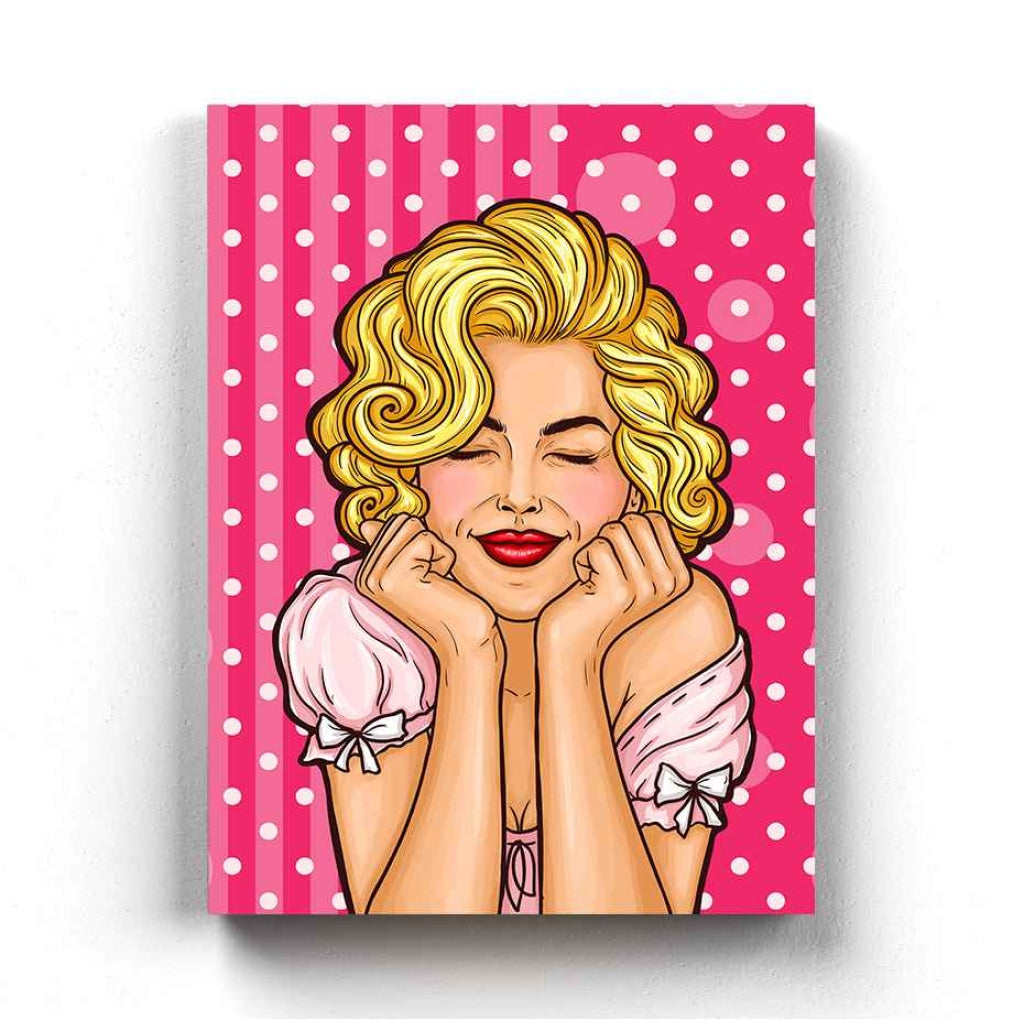Dreamy Girl Pop Art Frame For Wall Decor- Funkydecors Xs / Canvas Posters Prints &amp; Visual Artwork