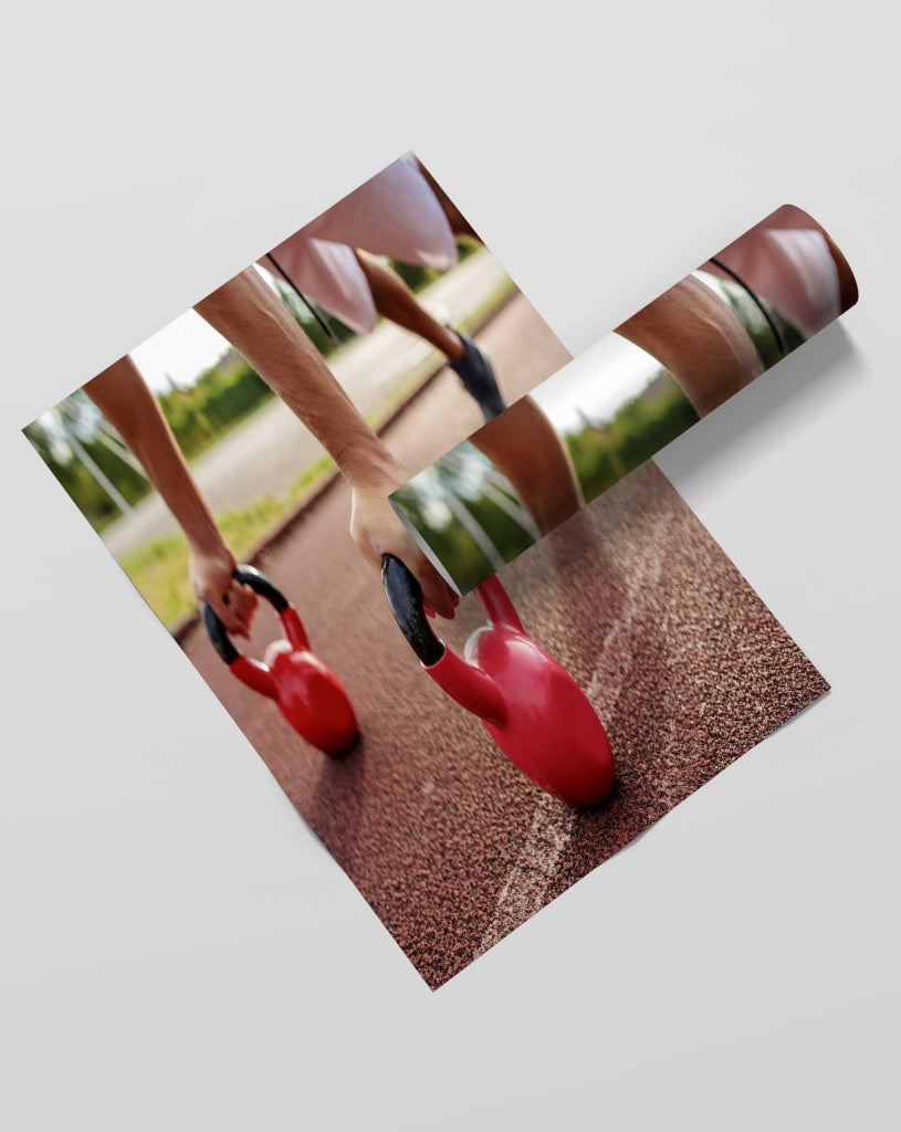 Dumbbell - Sports Art Frame For Wall Decor- Funkydecors Xs / Roll Posters Prints & Visual Artwork