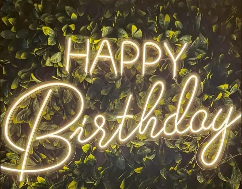 Happy Birthday Neon Sign For Wall Decor- FunkyDecors