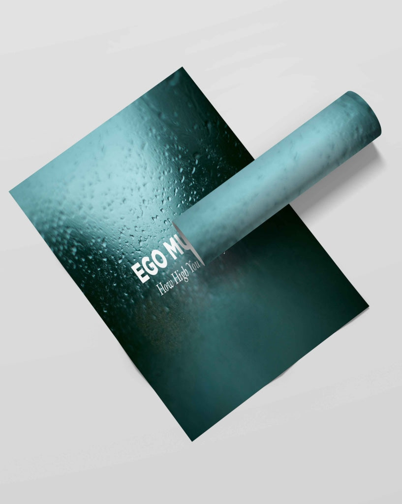 Ego Must Go - Motivation Quotes Art Frame For Wall Decor- Funkydecors Xs / Roll Posters Prints &amp;