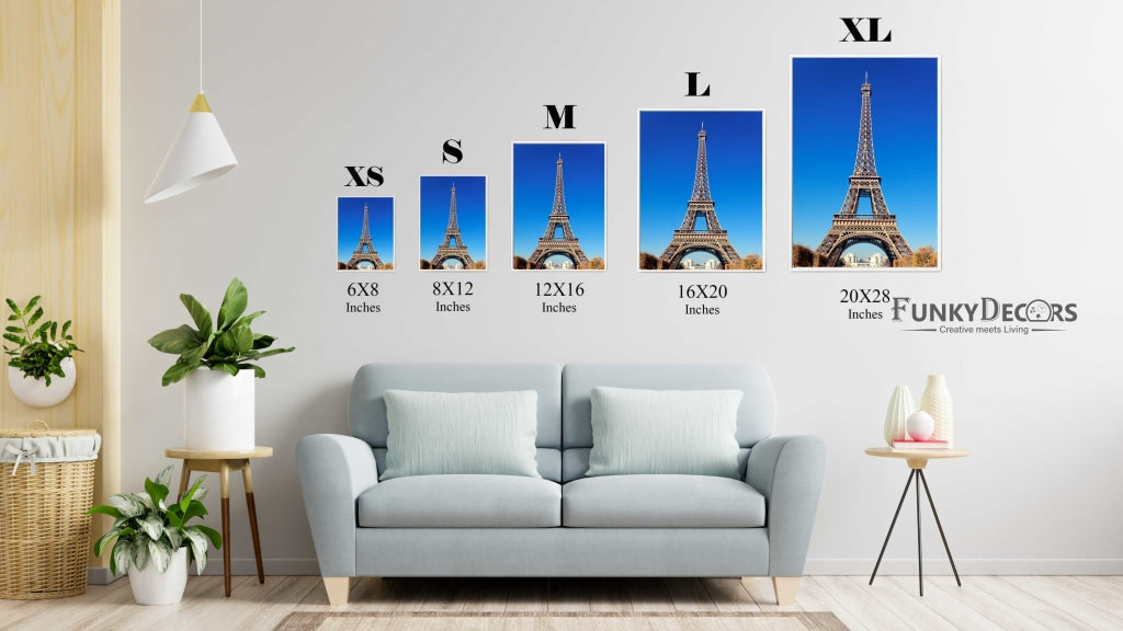 Eiffel Tower - Architectural Art Frame For Wall Decor- Funkydecors Posters Prints &amp; Visual Artwork
