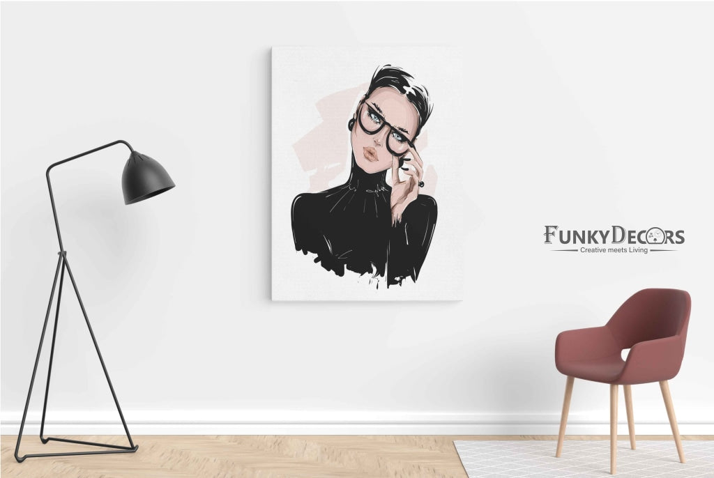 Elegant Women Fashion Art Frame For Wall Decor- Funkydecors Posters Prints & Visual Artwork