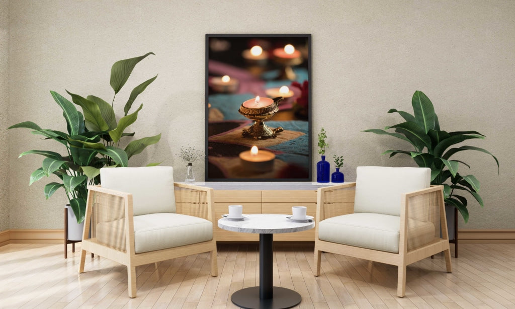 Enlightening - Spiritual Art Frame For Wall Decor- Funkydecors Xs / Black Posters Prints &amp; Visual