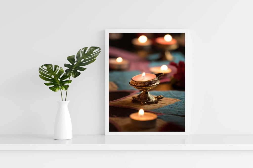 Enlightening - Spiritual Art Frame For Wall Decor- Funkydecors Xs / White Posters Prints &amp; Visual