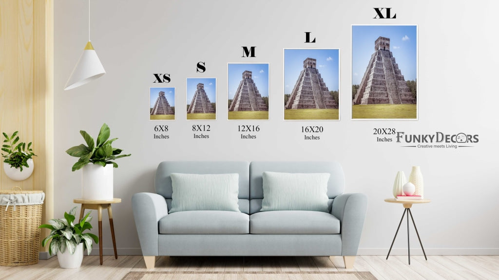 Exploring The Pyramid - Architectural Art Frame For Wall Decor- Funkydecors Posters Prints &amp; Visual