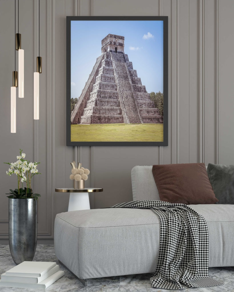 Exploring The Pyramid - Architectural Art Frame For Wall Decor- Funkydecors Xs / Black Posters