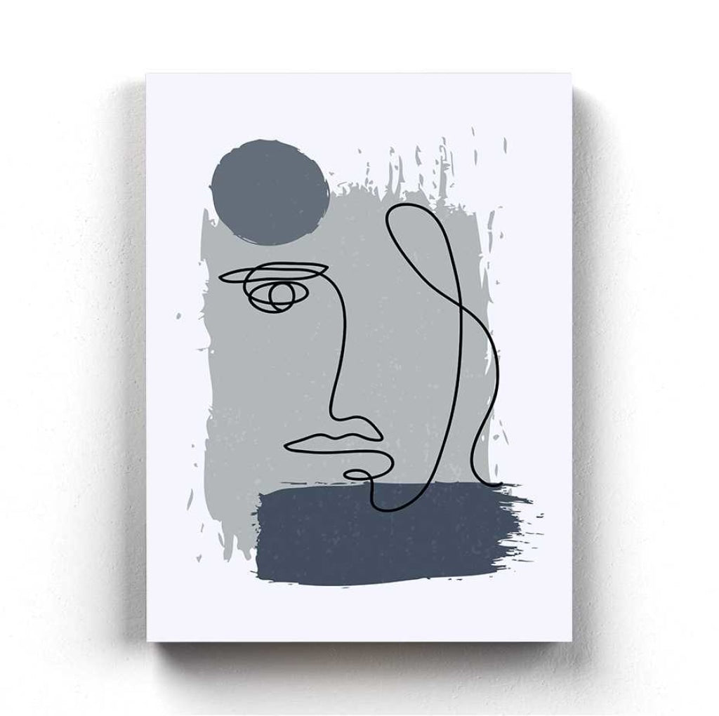 Face Achromatic Art Frame For Wall Decor- Funkydecors Xs / Canvas Posters Prints &amp; Visual Artwork