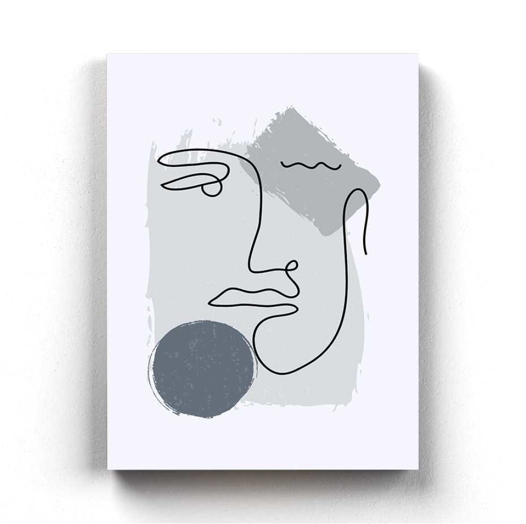 Face Achromatic Art Frame For Wall Decor- Funkydecors Xs / Canvas Posters Prints &amp; Visual Artwork