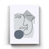 Face Achromatic Art Frame For Wall Decor- Funkydecors Xs / Canvas Posters Prints & Visual Artwork