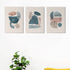 Face Line 3 Panels Art Frame For Wall Decor- Funkydecors Xs / Canvas Posters Prints & Visual Artwork