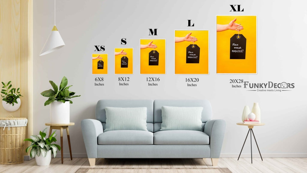 Face Mask Required - Business Art Frame For Wall Decor- Funkydecors Posters Prints &amp; Visual Artwork