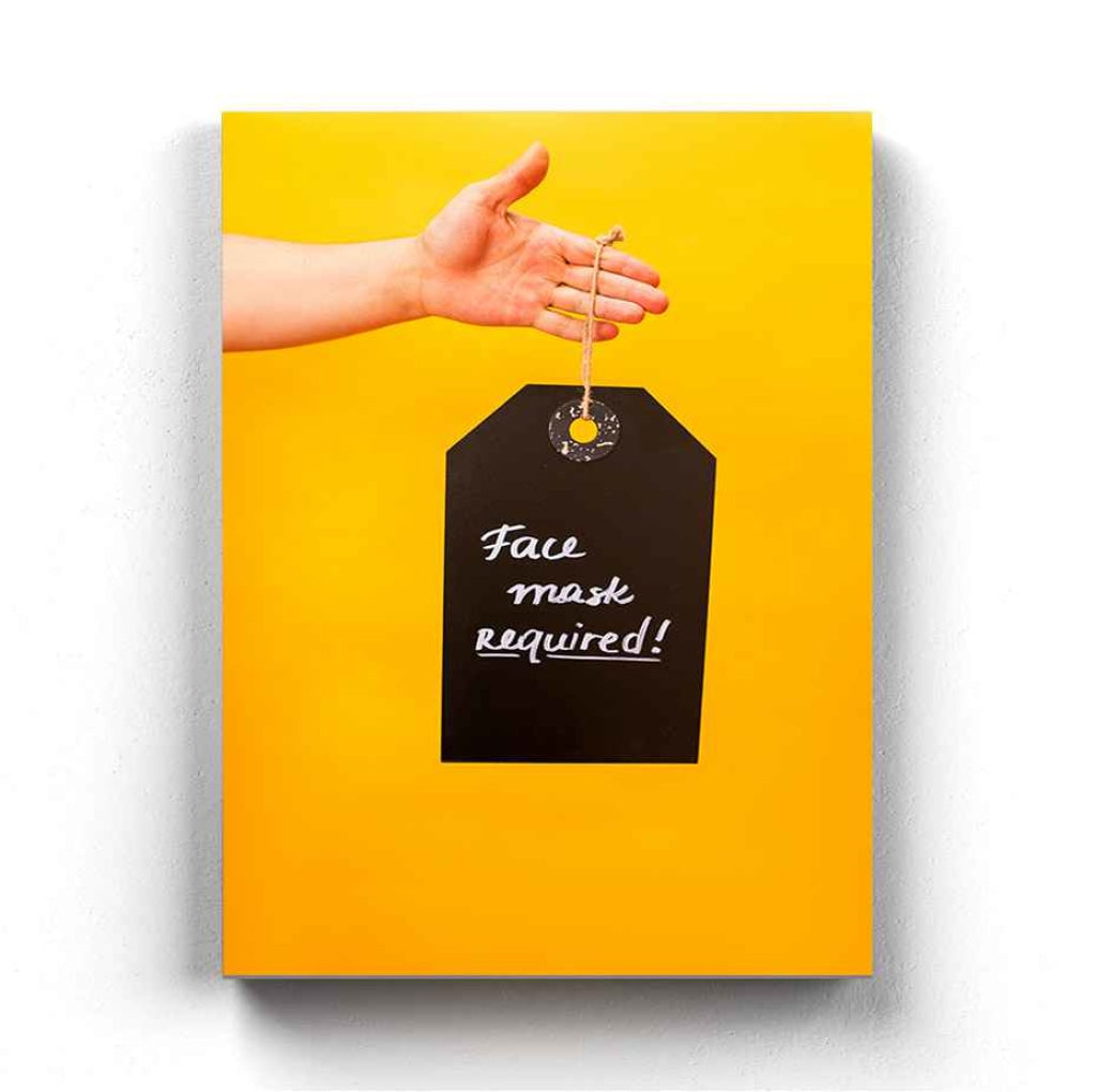 Face Mask Required - Business Art Frame For Wall Decor- Funkydecors Xs / Canvas Posters Prints &amp;