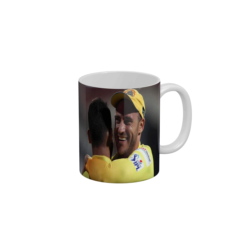 Faf du Plessis CSK Coffee Ceramic Mug 350 ML-FunkyDecors IPL Mugs FunkyDecors