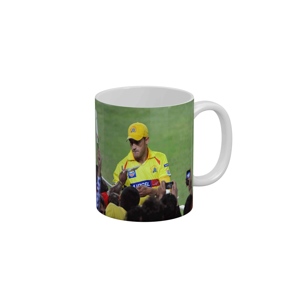 Faf du Plessis CSK Coffee Ceramic Mug 350 ML-FunkyDecors IPL Mugs FunkyDecors