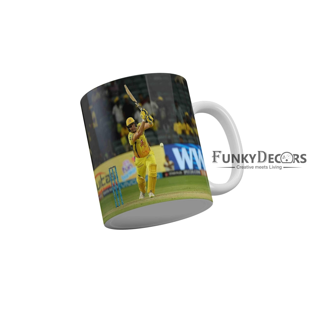 Faf du Plessis CSK Coffee Ceramic Mug 350 ML-FunkyDecors IPL Mugs FunkyDecors