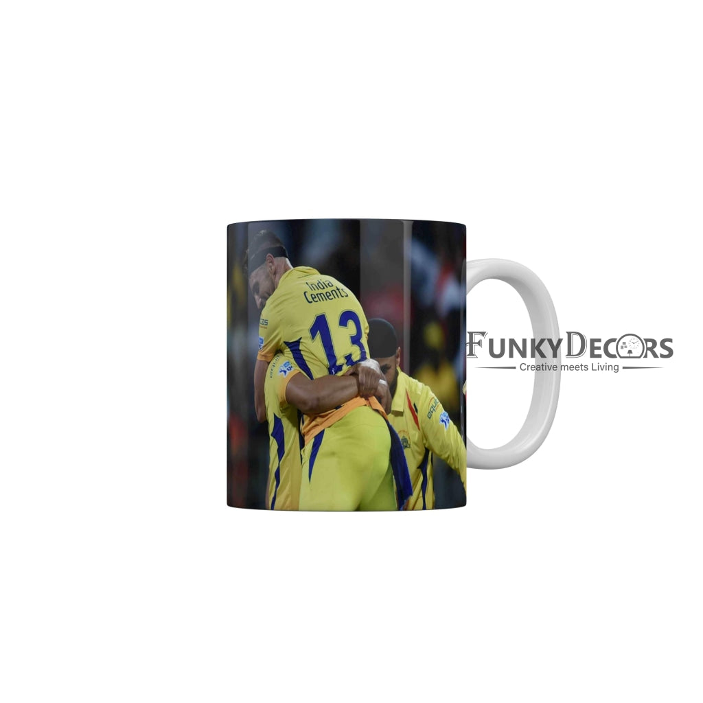 Faf du Plessis CSK Coffee Ceramic Mug 350 ML-FunkyDecors IPL Mugs FunkyDecors