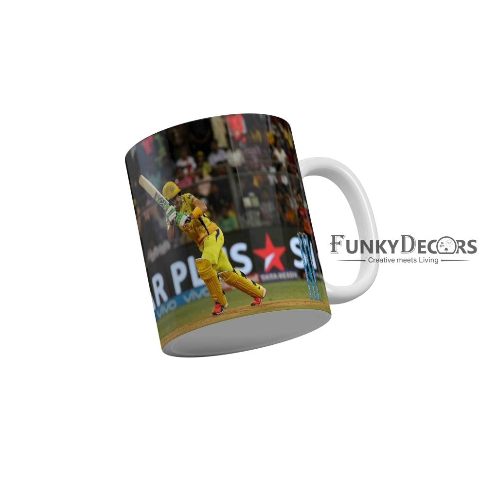 Faf du Plessis CSK Coffee Ceramic Mug 350 ML-FunkyDecors IPL Mugs FunkyDecors