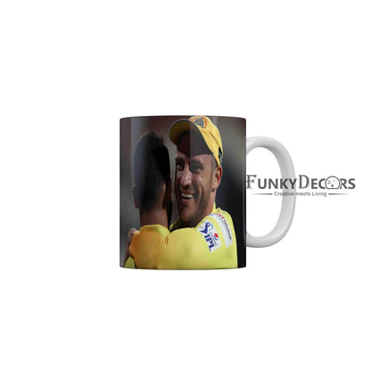 Faf du Plessis CSK Coffee Ceramic Mug 350 ML-FunkyDecors IPL Mugs FunkyDecors