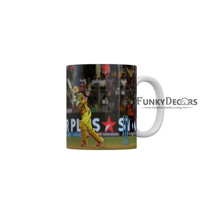 Faf du Plessis CSK Coffee Ceramic Mug 350 ML-FunkyDecors IPL Mugs FunkyDecors