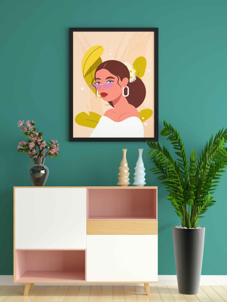 Fairytale Portrait Art Frame For Wall Decor- Funkydecors Xs / Black Posters Prints & Visual Artwork