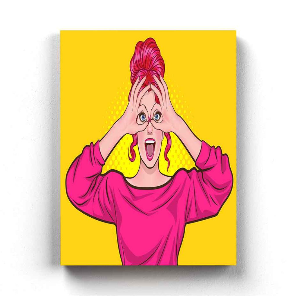Fashionista Women Pop Art Frame For Wall Decor- Funkydecors Xs / Canvas Posters Prints & Visual