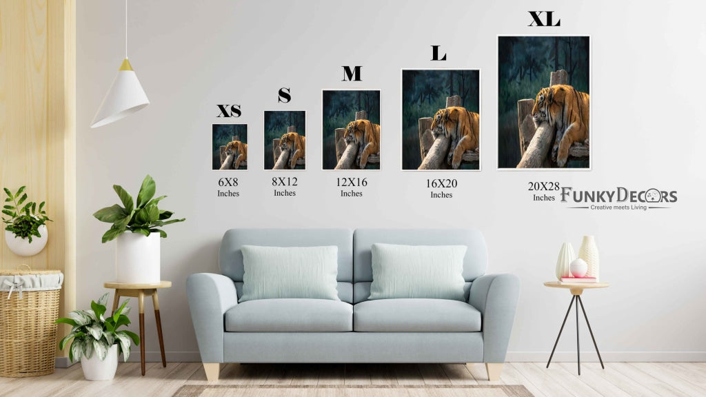 Fearless - Animal Art Frame For Wall Decor- Funkydecors Posters Prints &amp; Visual Artwork